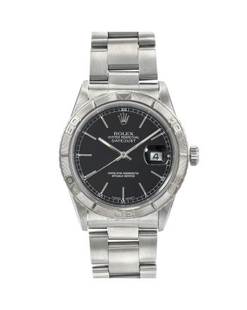 Rolex Datejust 16264 Black Turn-O-Graph